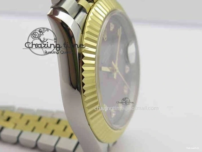 Dial Bracelet Maker II Jubilee SS 41mm Best Edition Diam YG A2813 Gray On BP DateJust 0224